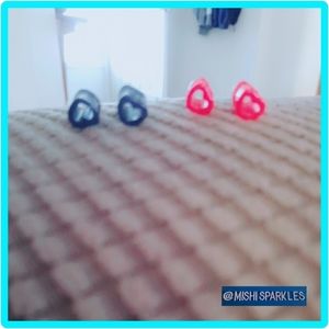 Heart acrylic earrings
